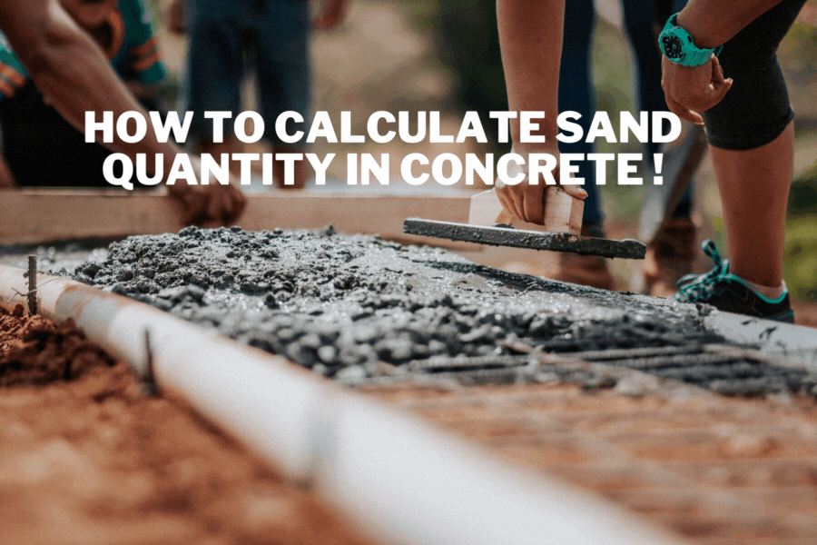 how to calculate sand quantity